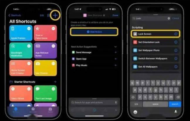 魏都苹果14锁屏维修店分享iPhone14升级iOS16.4后如何创建锁屏快捷方式 