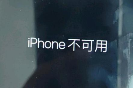 魏都苹果服务网点分享锁屏界面显示“iPhone 不可用”如何解决 